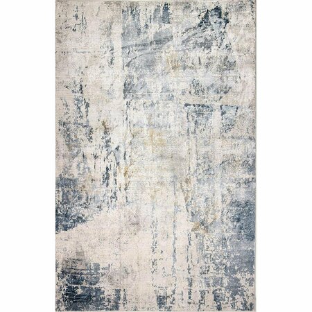 BASHIAN 2 ft. 6 in. x 8 ft. Capri Collection Contemporary Polyester Power Loom Area Rug, Multicolor C188-MULTI-2.6X8-CP106